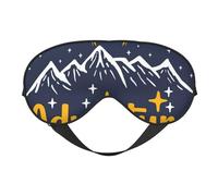 Masque de sommeil pour homme et femme - Let The Adventure Begins - Masque de voyage doux pour les yeux - Masque de sommeil occultant à boucle réglable pour homme et femme - Bandeau amusant pour jeux