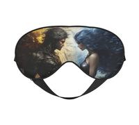 Masque de sommeil pour homme et femme - Masque de sommeil blindé de chevalier avec boucle réglable, masque de sommeil occultant, masque de sommeil doux pour homme et femme, bandeau amusant pour jeux