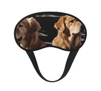Masque de sommeil pour homme et femme, masque de sommeil doux et confortable pour voyage, yoga, sieste, travail, golden retrievers
