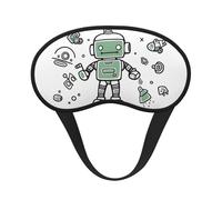 Masque de sommeil pour homme et femme, masque de sommeil doux et confortable pour voyage, yoga, sieste, travail robot