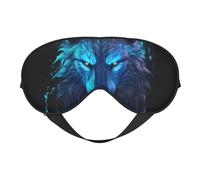 Masque de sommeil pour homme et femme - Masque de sommeil doux pour les yeux avec sangle réglable, masque de sommeil futuriste à lumière bleue pour extérieur, voiture, avion, maison, hôtel, bureau