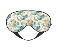 Masque de sommeil pour homme et femme - Masque de sommeil doux pour voyage, VUS, camping-car, camping avec boucle réglable, masque de sommeil occultant et doux pour homme et femme, bandeau amusant