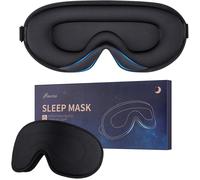 Masque De Sommeil Pour Homme Et Femme-Masque De Sommeil En Mousse Douce Et Confortable-Masque De Sommeil Pour Les Yeux À La Tombée De La Nuit-Occultant La Lumière-Pour Voyage,Sieste-Noir