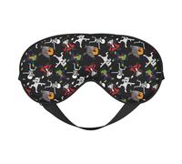 Masque de sommeil pour homme et femme - Masque de sommeil pour homme et femme - Squelette de zombie momie avec boucle souple réglable et boucle souple - Masque de sommeil pour homme et femme - Bandeau