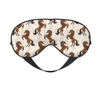 Masque de sommeil pour homme et femme - Masque de voyage classique doux pour les yeux de cheval debout - Masque de sommeil occultant à boucle réglable pour homme et femme - Bandeau amusant pour les