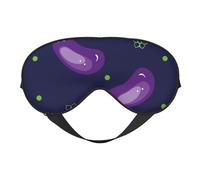 Masque de sommeil pour homme et femme - Masque de voyage doux aubergine pour dormir - Masque de sommeil occultant à boucle réglable pour homme et femme - Bandeau amusant pour les jeux de fête