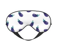 Masque de sommeil pour homme et femme - Masque de voyage doux aubergine pour les yeux - Masque de sommeil occultant à boucle réglable pour homme et femme - Bandeau amusant pour les jeux de fête