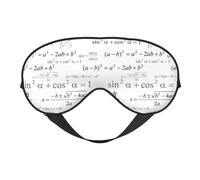 Masque de sommeil pour homme et femme - Masque de voyage doux avec motif équation mathématique, masque de sommeil occultant, boucle réglable pour homme et femme, bandeau amusant pour jeux de fête