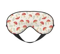 Masque de sommeil pour homme et femme - Masque de voyage doux en forme de champignons plats de dessin animé pour le sommeil, masque de sommeil avec boucle réglable pour homme et femme, bandeau amusant
