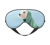 Masque de sommeil pour homme et femme - Masque de voyage doux enveloppé dans une serviette, masque de sommeil occultant à boucle réglable pour homme et femme, bandeau amusant pour les jeux de fête