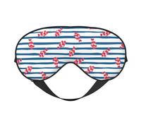 Masque de sommeil pour homme et femme - Masque de voyage doux pour les yeux en forme de poisson clown - Masque de sommeil occultant à boucle réglable pour homme et femme - Bandeau amusant pour les