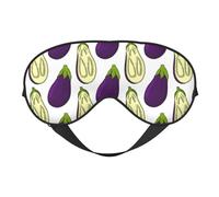 Masque de sommeil pour homme et femme - Masque de voyage doux pour les yeux violet aubergine - Masque de sommeil occultant à boucle réglable pour homme et femme - Bandeau amusant pour les jeux de fête
