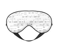 Masque de sommeil pour homme et femme - Motif équation mathématique - Masque de voyage doux pour les yeux - Masque de sommeil occultant à boucle réglable pour homme et femme - Bandeau amusant pour les
