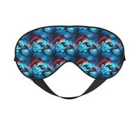 Masque de sommeil pour homme et femme - Motif requin marteau - Boucle réglable - Masque de sommeil occultant et confortable pour homme et femme - Bandeau amusant pour jeux de fête