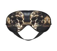 Masque de sommeil pour homme et femme - Motif tête de mort - Motif squelette
