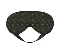 Masque de sommeil pour homme et femme - Motif toile d'araignée vert avec boucle réglable - Masque de sommeil occultant et confortable pour homme et femme - Bandeau amusant pour jeux de fête