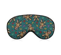 Masque de sommeil pour hommes et femmes compatible avec Halloween Vintage Voodoo Dolls Masque pour les yeux Bandeau, BlockLight Masque pour les yeux avec sangle réglable pour dormir, yoga, voyager