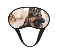 Masque de sommeil pour les amoureux des chiens de berger allemand pour femmes, filles, hommes, masque doux et confortable avec sangle réglable pour les yeux, occultant, pour voyage, yoga, sieste