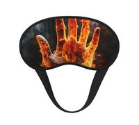 Masque de sommeil pour les mains et les mains avec flamme de feu - Masque occultant pour homme et femme - Masque de sommeil sans pression - Doux et respirant - Confortable - Pour dormir la nuit