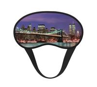 Masque de sommeil pour les yeux à imprimé de nuit de New York, blocage de la lumière, doux et confortable, pour homme et femme, pour dormir, voyage, travail de nuit