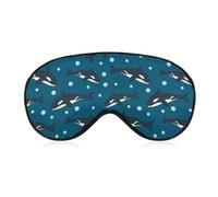 Masque de sommeil pour les yeux à motif animal de baleine, masques pour les yeux super doux avec sangle réglable, aide au sommeil ultime, bandeau sur les yeux, détendez-vous et soulagez votre fatigue,