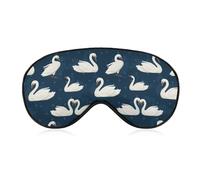 Masque de sommeil pour les yeux à motif animal d'oie mignon, masques pour les yeux super doux avec sangle réglable, aide au sommeil ultime, bandeau sur les yeux, détendez-vous et soulagez votre fatigu