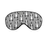 Masque de sommeil pour les yeux à motif animal ofan berger, masques pour les yeux super doux avec sangle réglable, aide au sommeil ultime, bandeau, détendez-vous et soulagez votre fatigue, yeux gonflé
