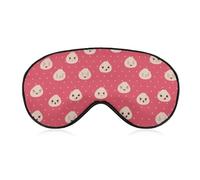 Masque de sommeil pour les yeux à motif de riz et de sushi, masques pour les yeux super doux avec sangle réglable, aide au sommeil ultime, bandeau, détendez-vous et soulagez votre fatigue, yeux gonflé