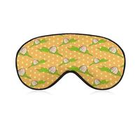 Masque de sommeil pour les yeux à motif d'escargot animal mignon, masques pour les yeux super doux avec sangle réglable, aide au sommeil ultime, bandeau sur les yeux, détendez-vous et soulagez votre f