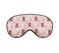 Masque de sommeil pour les yeux à motif paresseux, masque pour les yeux super doux avec sangle réglable, aide au sommeil ultime, bandeau pour les yeux, détendez-vous et soulagez votre fatigue, yeux go