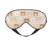 Masque de sommeil pour les yeux à moustache avec sangle réglable, bloquant les lumières, cache-yeux doux et respirant, masque de sommeil pour hommes et femmes, motif 126