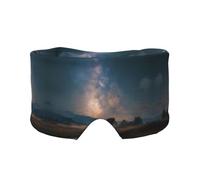 Masque de sommeil pour les yeux avec cache-oreilles - Motif voie lactée - Bloque la lumière - Masque de sommeil avec cache-oreilles pour homme et femme - Cadeau de nuit