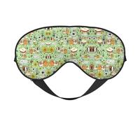 Masque de sommeil pour les yeux avec imprimé cochon d'Inde - Bloque la lumière - Bandeau tendance pour homme et femme - Pour la sieste en avion