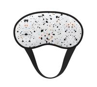 Masque de sommeil pour les yeux avec imprimé Terrazzo blanc, doux et confortable, pour homme et femme, pour dormir, voyage, travail de nuit