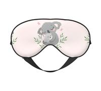 Masque de sommeil pour les yeux avec motif koala mignon pour maman et bébé, masque de sommeil confortable pour dormir, masque de sommeil bloquant la lumière avec sangle réglable