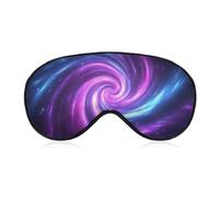 Masque de sommeil pour les yeux avec tourbillon lumineux en rose, bleu, violet, néon pour homme et femme, sangle réglable, pour voyage, yoga, sieste, travail