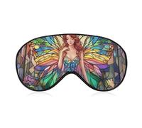 Masque de sommeil pour les yeux - Belle fée avec ailes - Pour homme et femme - Sangle réglable - Pour voyage, yoga, sieste, travail
