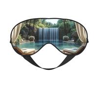 Masque de sommeil pour les yeux bloquant la lumière Masque de sommeil avec sangle réglable pour le sommeil, ombre à paupières occultante pour yoga, sieste, voyage, quart de travail