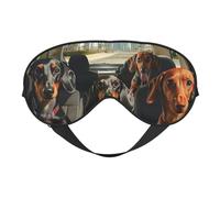 Masque de sommeil pour les yeux bloquant la lumière Masque de sommeil avec sangle réglable pour le sommeil, ombre à paupières occultante pour yoga, sieste, voyage, quart de travail