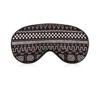 Masque de sommeil pour les yeux, cache-yeux, masque de sommeil confortable pour les voyages en avion, le yoga, la sieste, motif traditionnel ethnique africain en tissu de boue