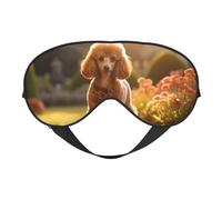 Masque de sommeil pour les yeux de caniche, 100 % soie de mûrier naturelle avec couvre-yeux ultra doux pour dormir, voyager et faire la sieste