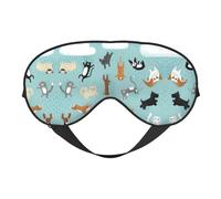 Masque de sommeil pour les yeux de chats et de chiens avec sangle réglable facile pour les voyages