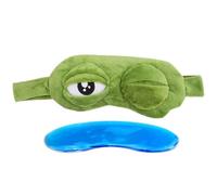 Masque de sommeil pour les yeux de grenouille - Cache-yeux mignon, super doux | avec sac en gel pour les yeux de grenouille | Cache-yeux pour adultes | Masque de sommeil pour les voyages et le bureau