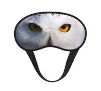Masque de sommeil pour les yeux de hibou enneigé pour homme et femme, masque de sommeil doux et confortable, masque de sommeil occultant pour voyage, yoga, sieste, travail