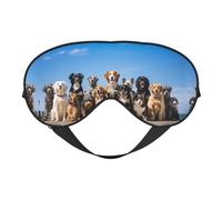 Masque de sommeil pour les yeux de race de chien, masque de sommeil bloquant parfaitement la lumière pour les femmes et les hommes, bandeau doux et confortable pour les voyages