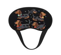 Masque de sommeil pour les yeux en soie avec sangle élastique super douce « I Love My Dog » - Masque occultant pour les yeux - Pour homme et femme - Pour voyage