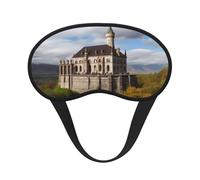 Masque de sommeil pour les yeux en soie avec sangle élastique super douce - Monuments historiques de l'Arménie - Bandeau occultant pour les yeux - Pour homme et femme - Pour voyage