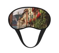 Masque de sommeil pour les yeux en soie avec sangle élastique super douce pour dormir sur le côté, beau bandeau occultant pour les yeux en Italie, pour homme et femme, voyage