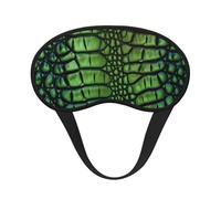 Masque de sommeil pour les yeux en soie avec sangle élastique super douce pour dormir sur le côté, couverture d'ombre pour les yeux, peau d'alligator, bandeau occultant pour les yeux de nuit pour