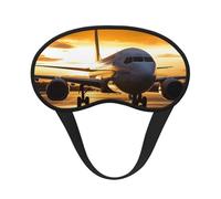 Masque de sommeil pour les yeux en soie avec sangle élastique super douce pour dormir sur le côté, couverture de sommeil pour les yeux en avion dans la lumière du soir, bandeau occultant pour les yeux